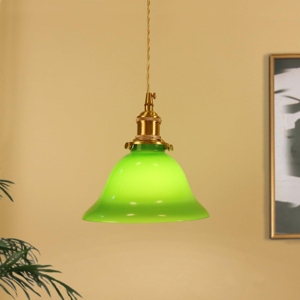 Jovanth retro-pendellampa i mässing