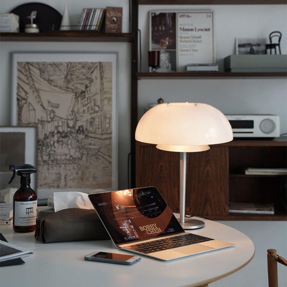 Nilten modern glasbordslampa