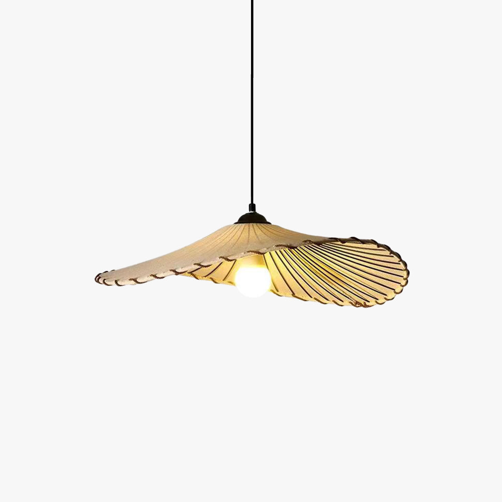 Avi Wabi-Sabi -retro LED-riippuvalaisin, kangas/metalli, ruokailu-/olohuone