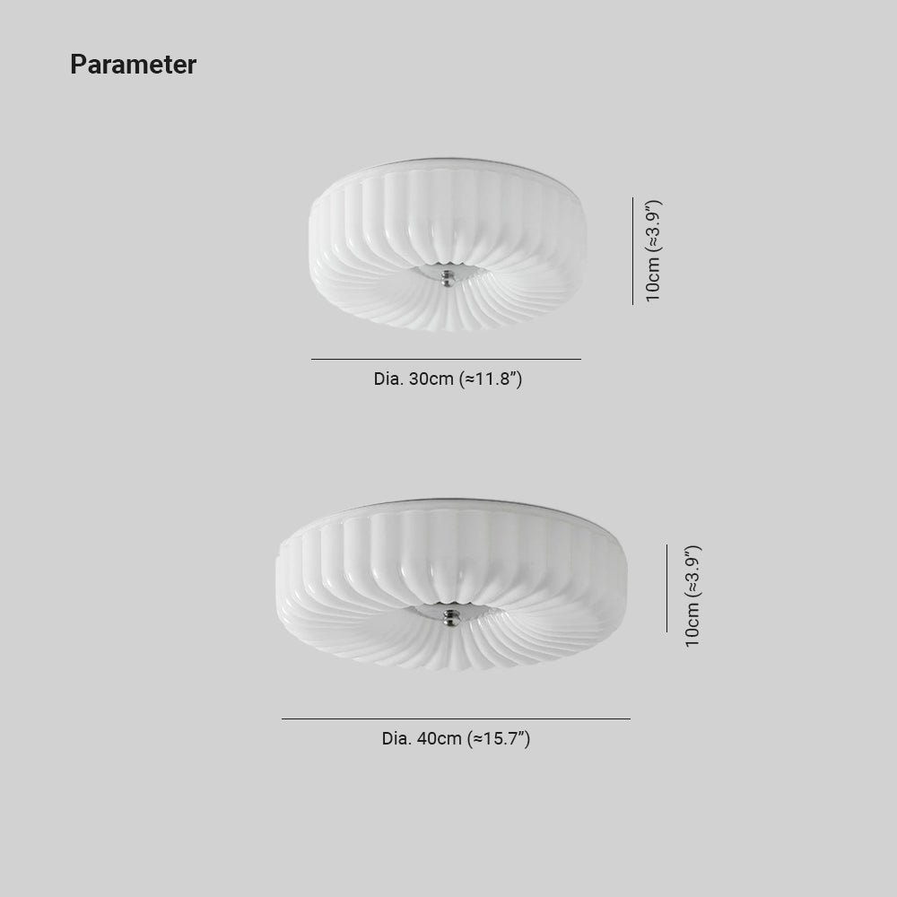 Arisha modern LED-plafonderad taklampa i glas för sovrum