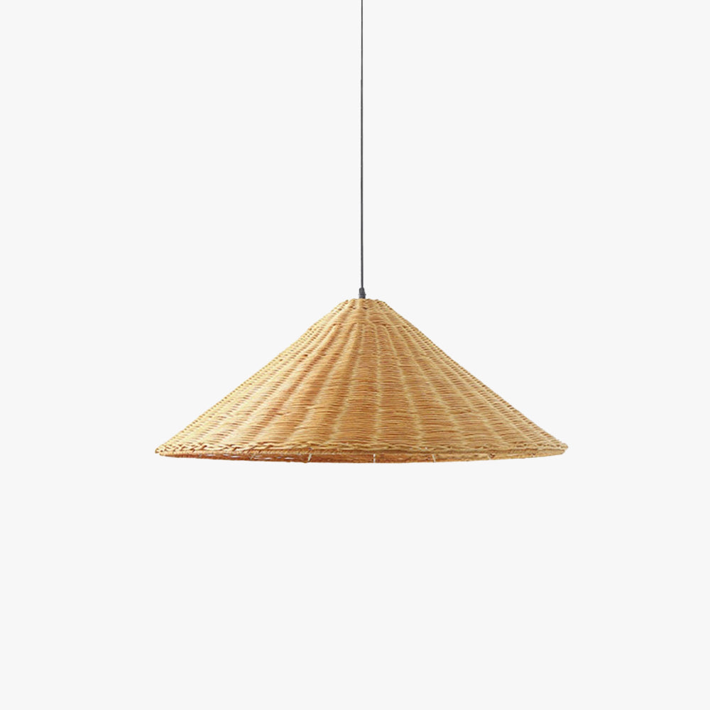 Muto vintage handunnið LED-hengiljós úr spanskreyr fyrir stofu