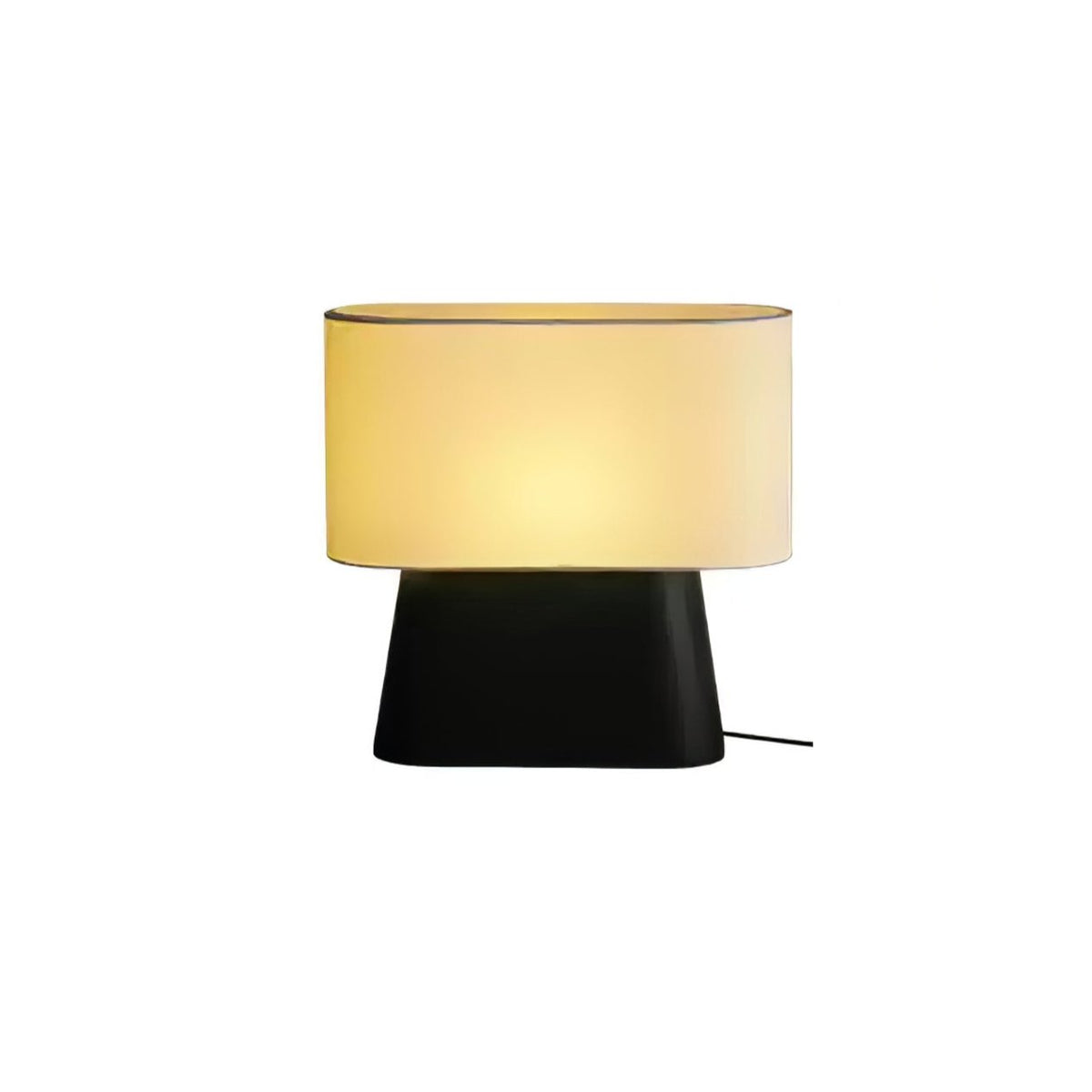 Grashen bordslampa i trä och tyg