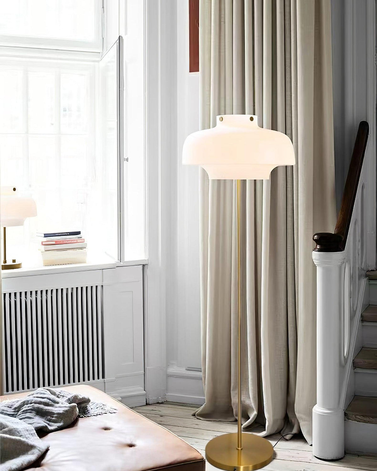 Olzoril moderne marmorgulvlampe