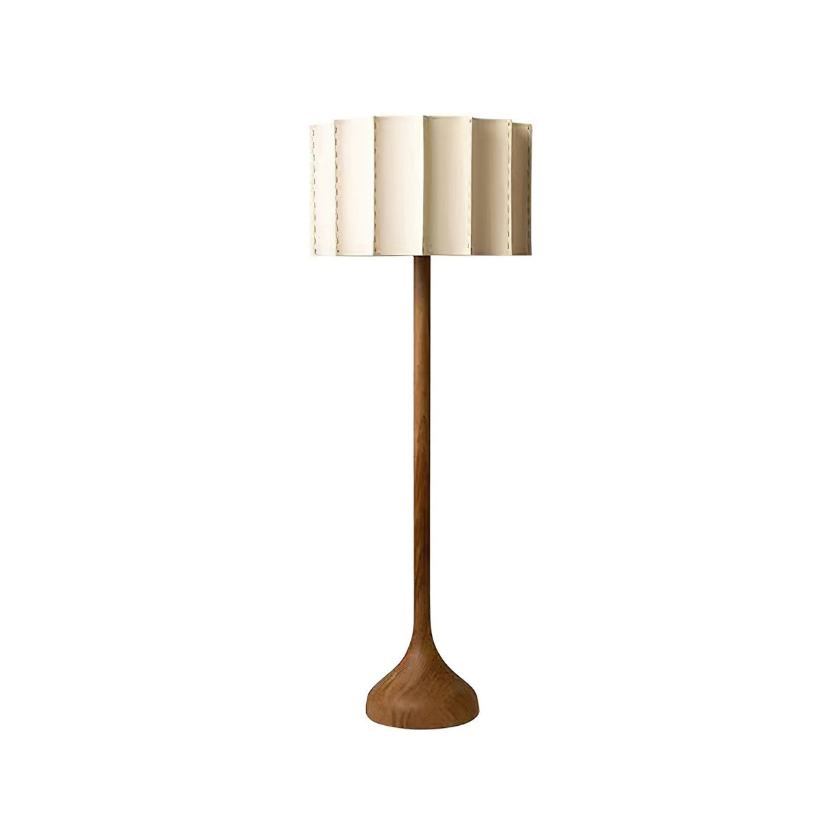 Candeeiro de pé Bexi, madeira minimalista