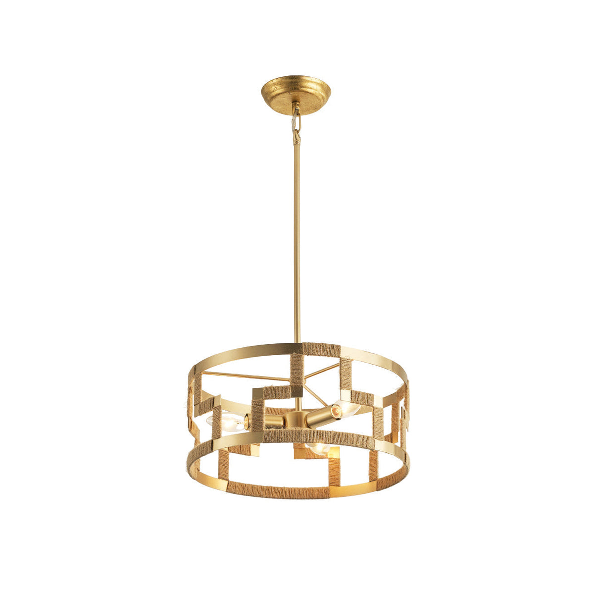 Matrix pendellampa i guld