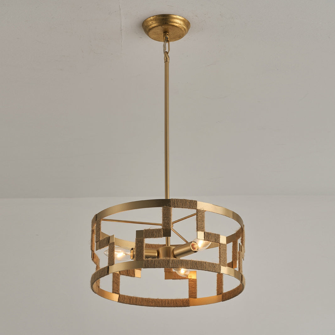 Matrix pendellampa i guld