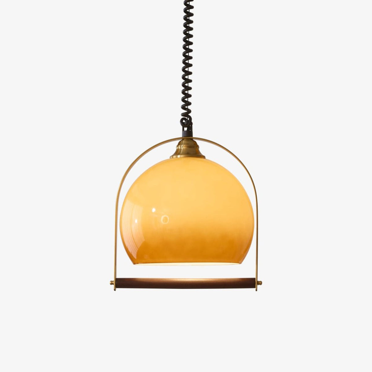 Halcyon moderne minimalistisk buet pendellampe i træ