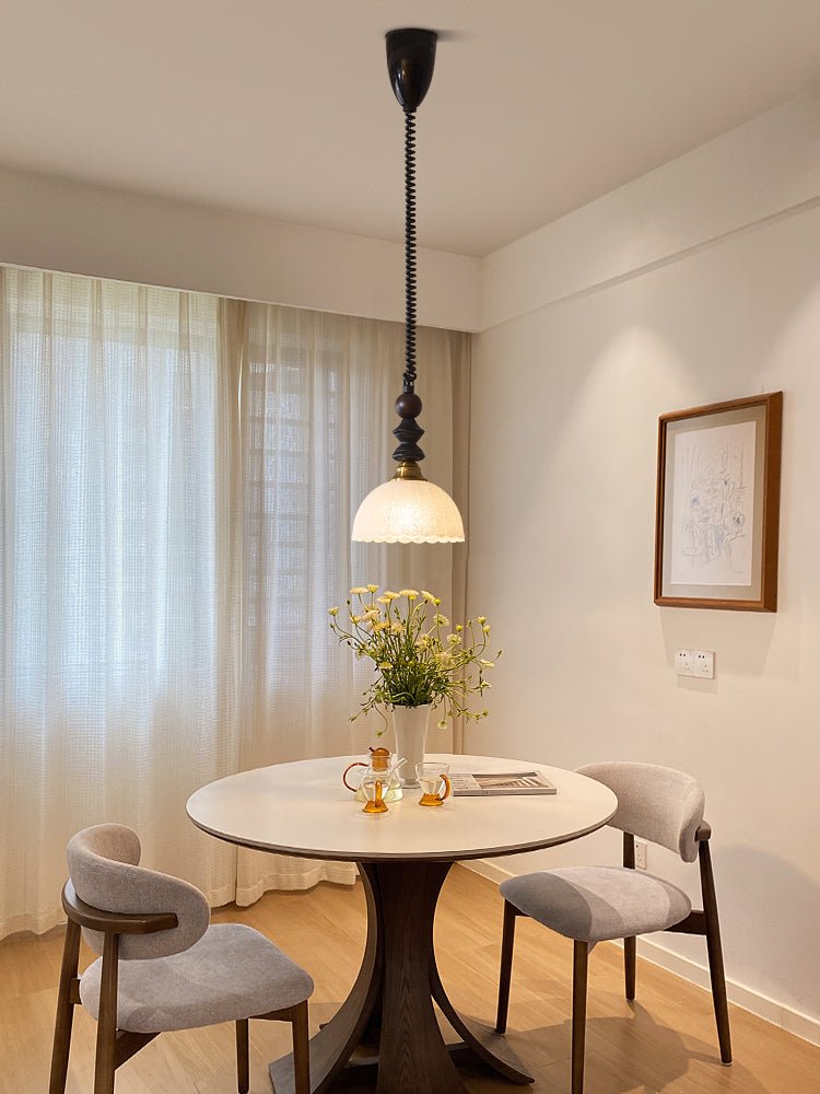 Halcyon moderne minimalistisk buet pendellampe i træ