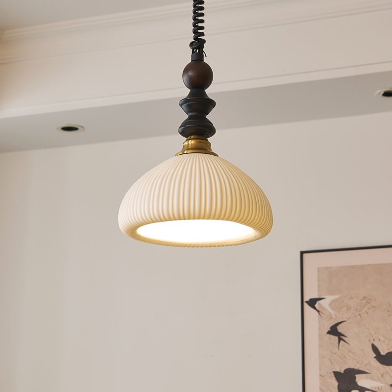 Halcyon moderne minimalistisk buet pendellampe i træ