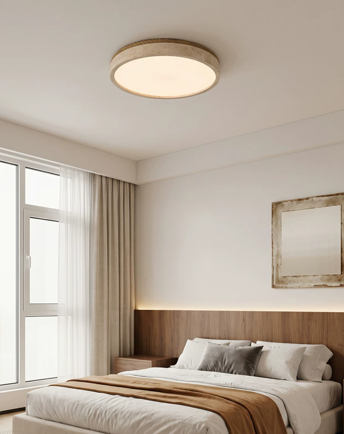 Haverleigh indbygget lampe i travertin