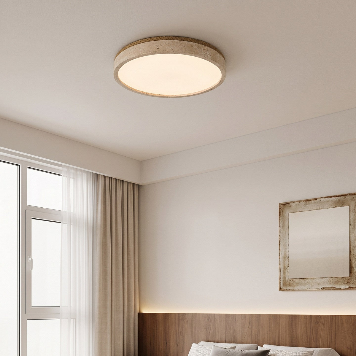 Haverleigh indbygget lampe i travertin
