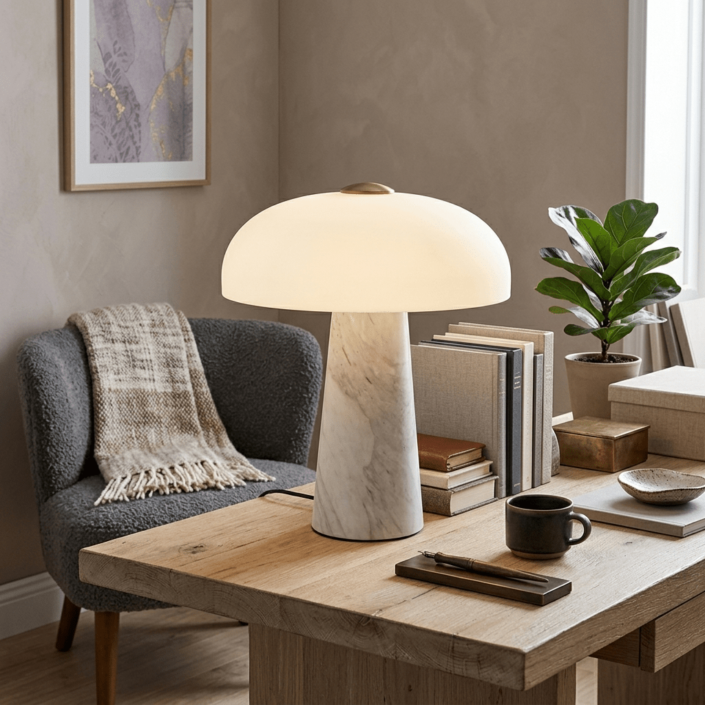 Marbra Haloire marmorbordslampa