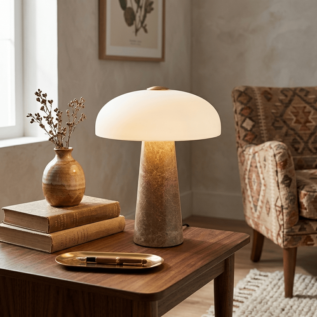 Marbra Haloire marmorbordslampa