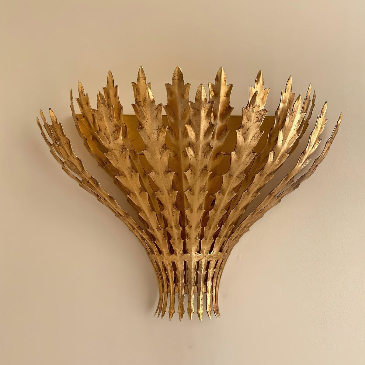 Hampton Wall Light Handmade Leaf Motif Elegant