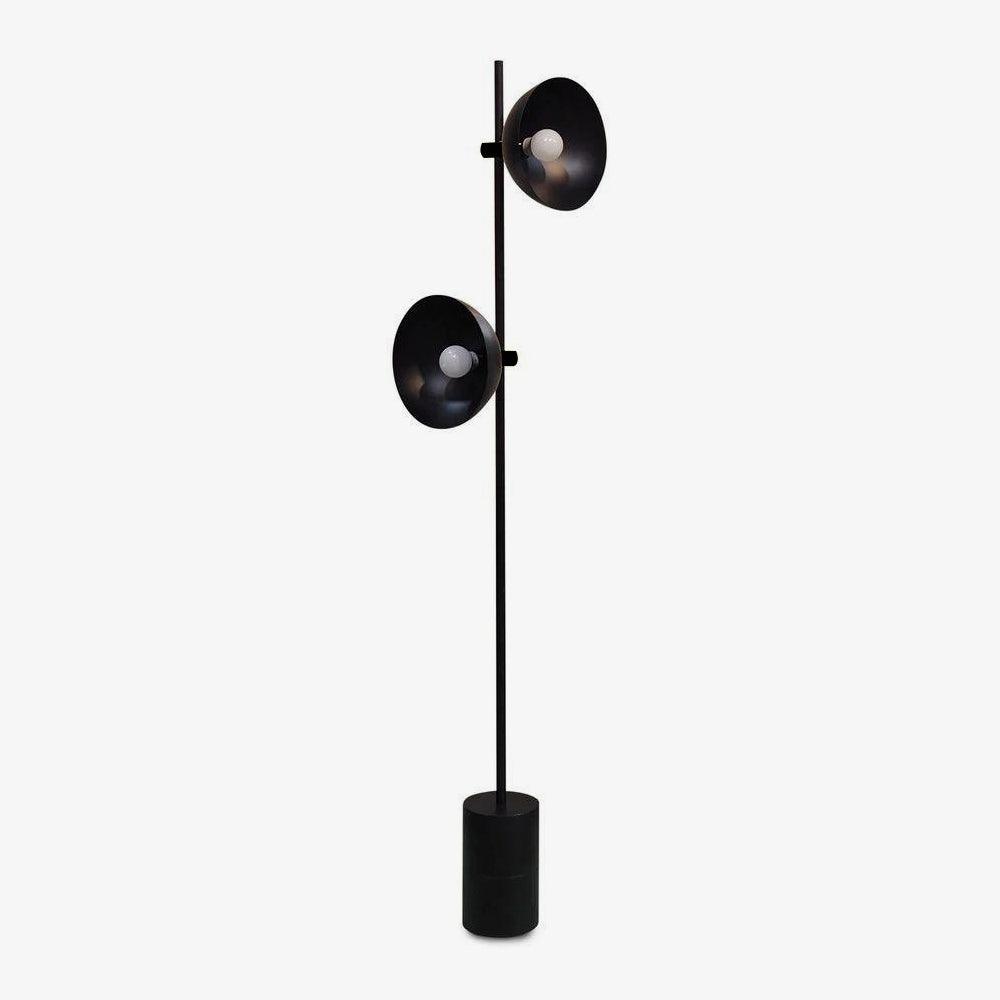 Candeeiro de pé minimalista em vidro Lumase