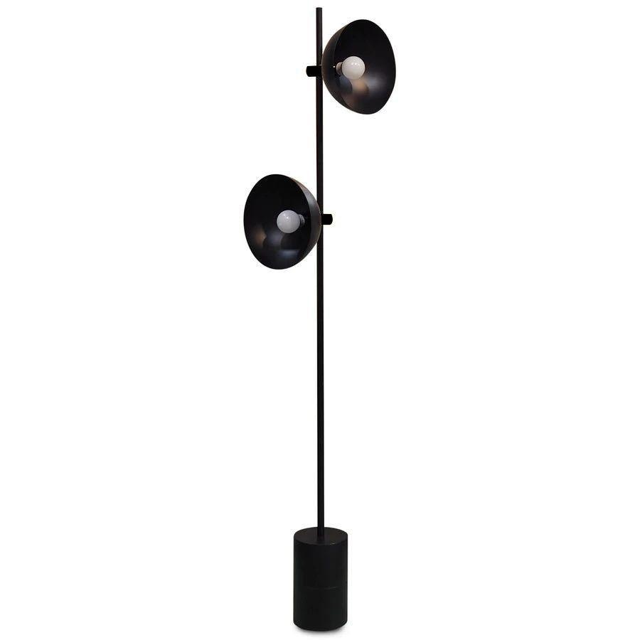 Candeeiro de pé minimalista em vidro Lumase