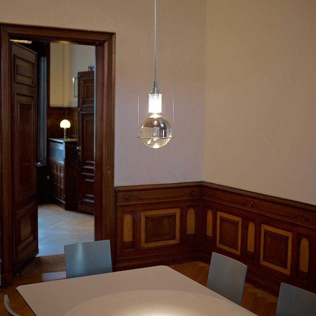 Candeeiro suspenso Selireria de cristal ajustável