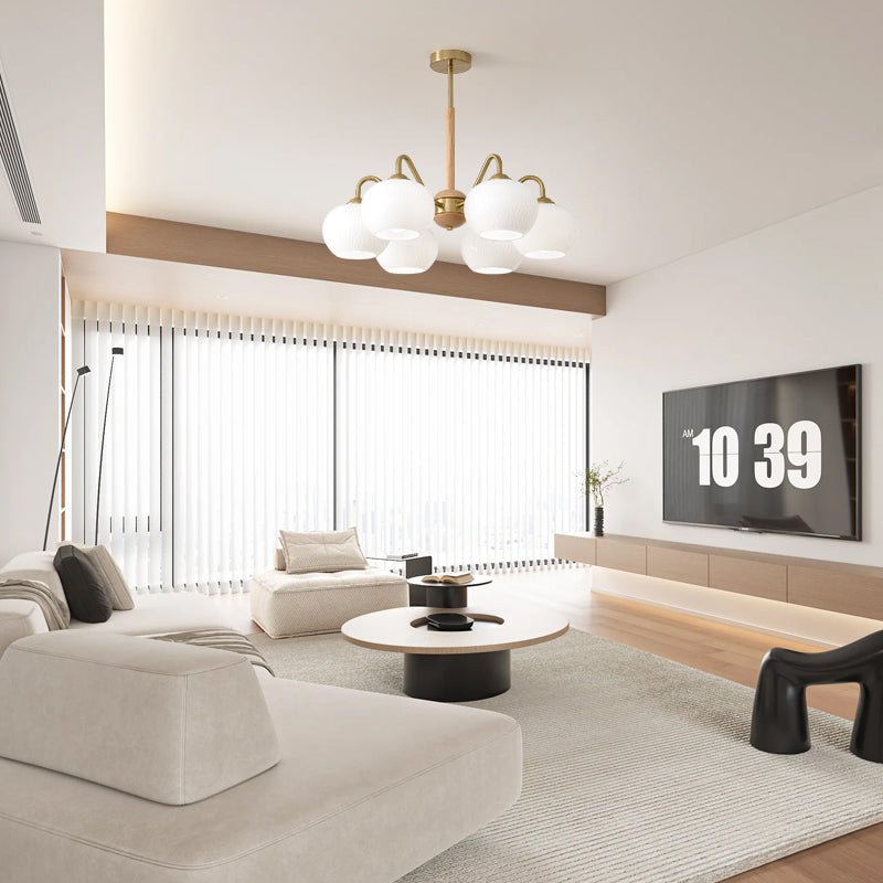 Elyra elegant lysekrone i træ