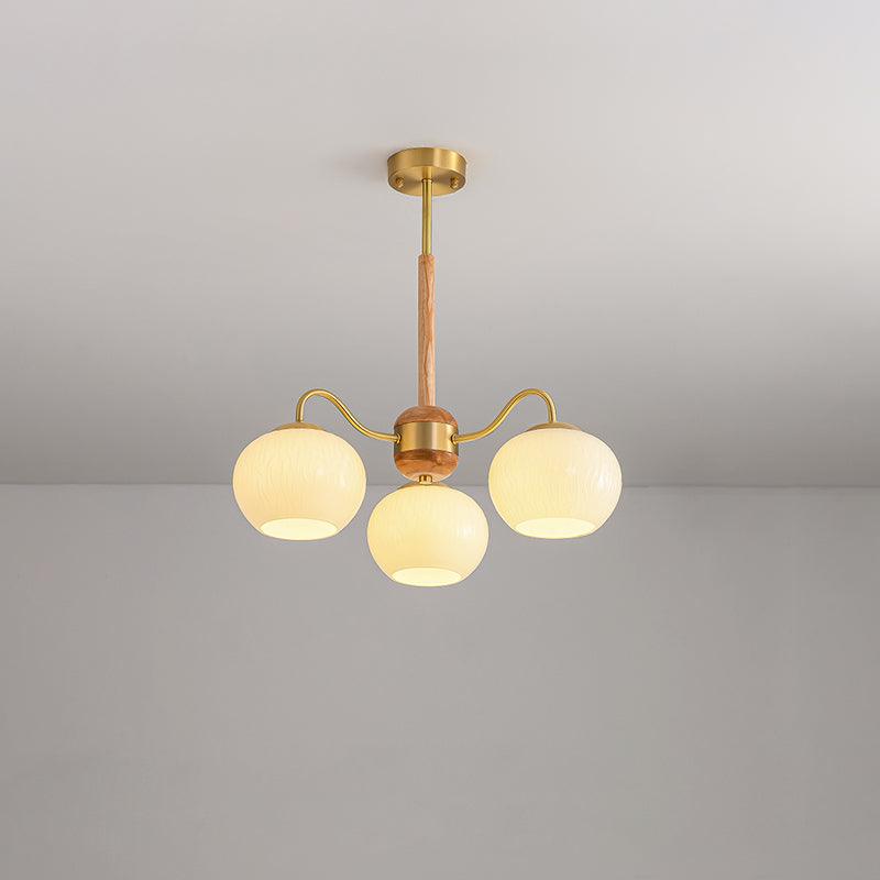 Elyra elegant lysekrone i træ
