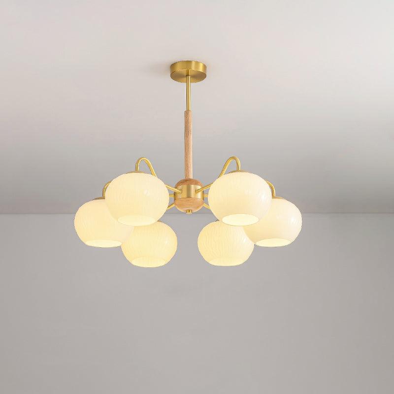 Elyra elegant lysekrone i træ