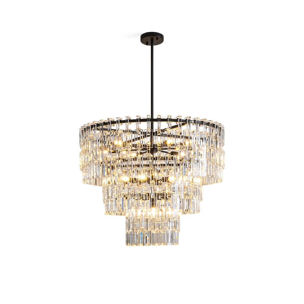 Candelabro geométrico de cristal Elyelira