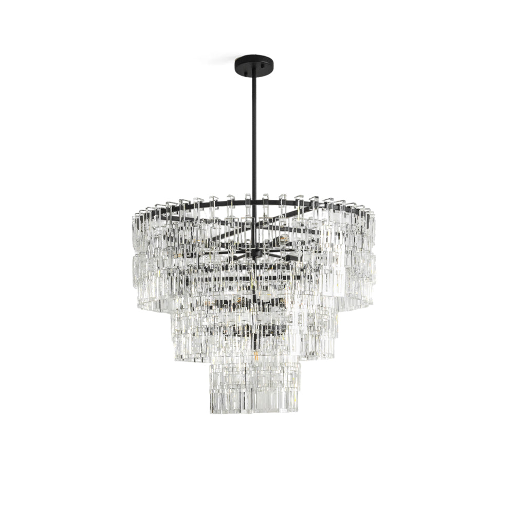 Candelabro geométrico de cristal Elyelira