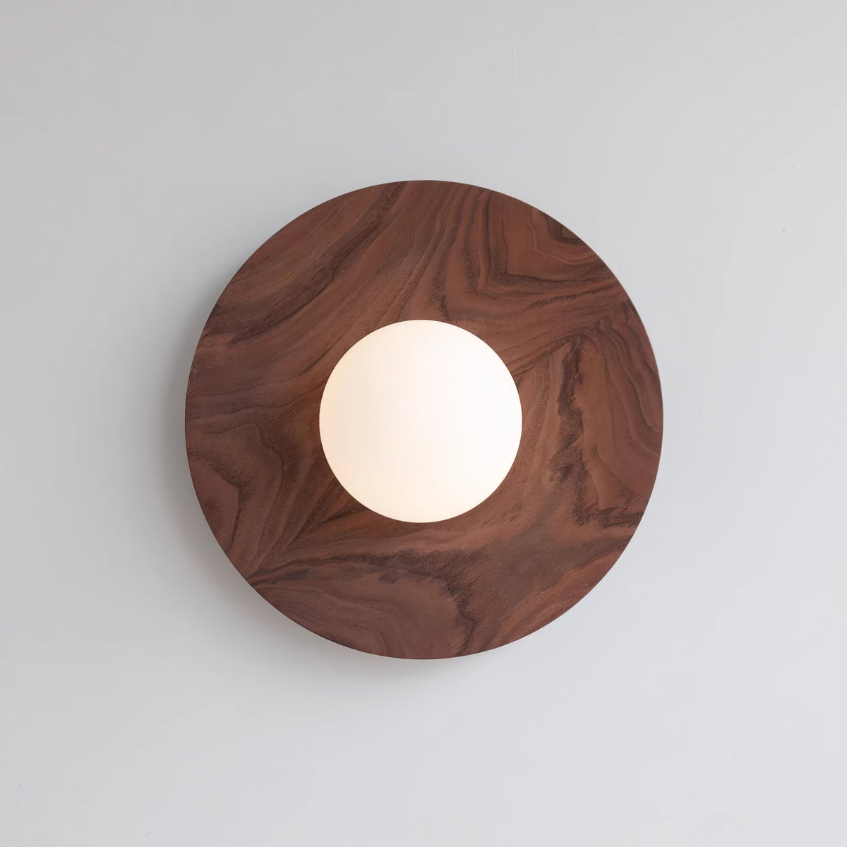 Eloza moderne minimalistisk væglampe i træ og glas