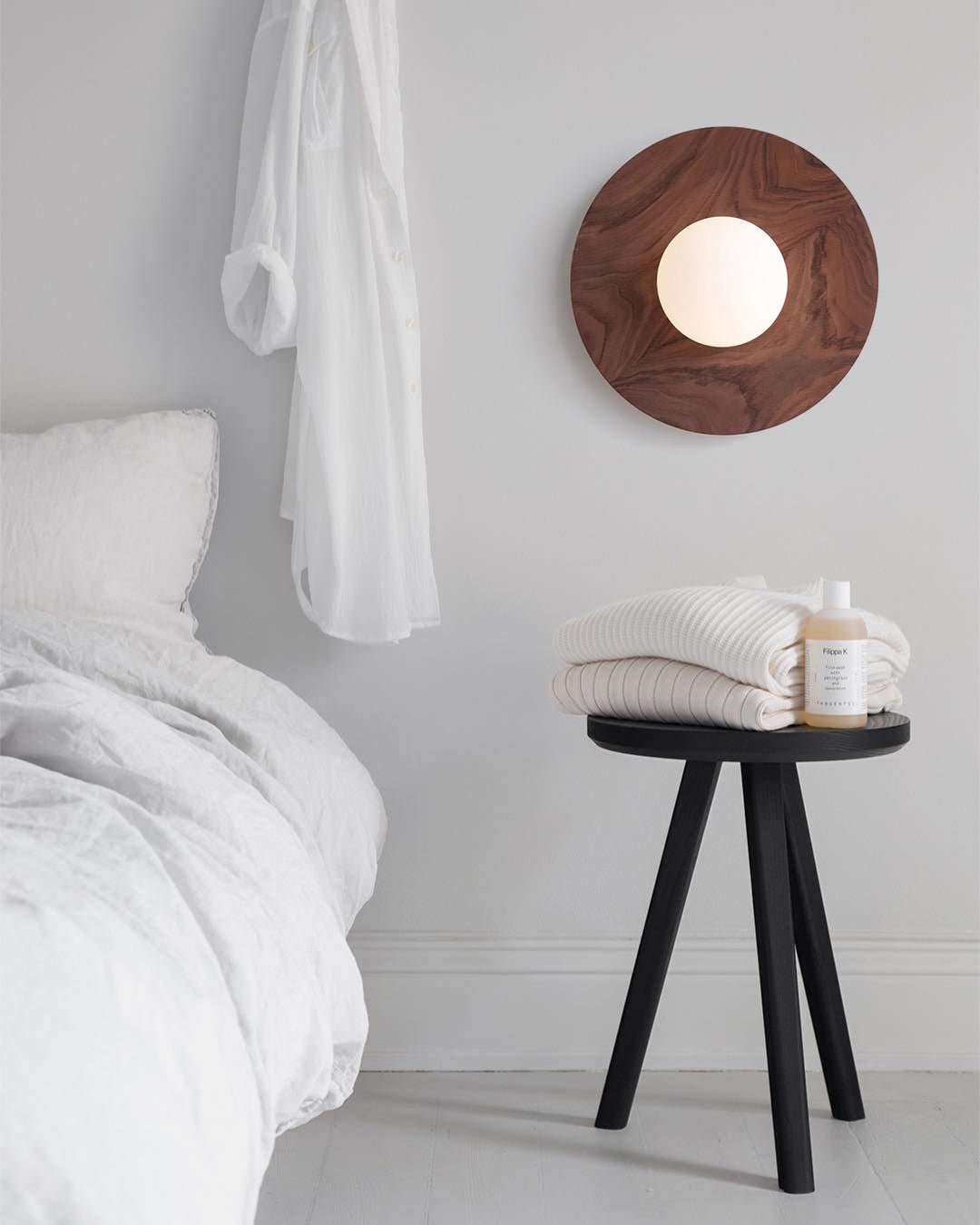 Eloza moderne minimalistisk væglampe i træ og glas