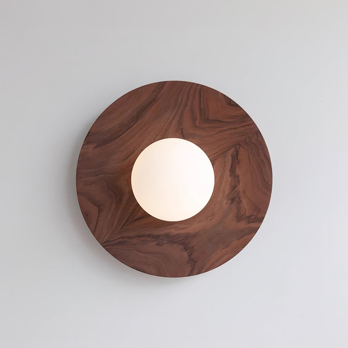 Eloza moderne minimalistisk væglampe i træ og glas