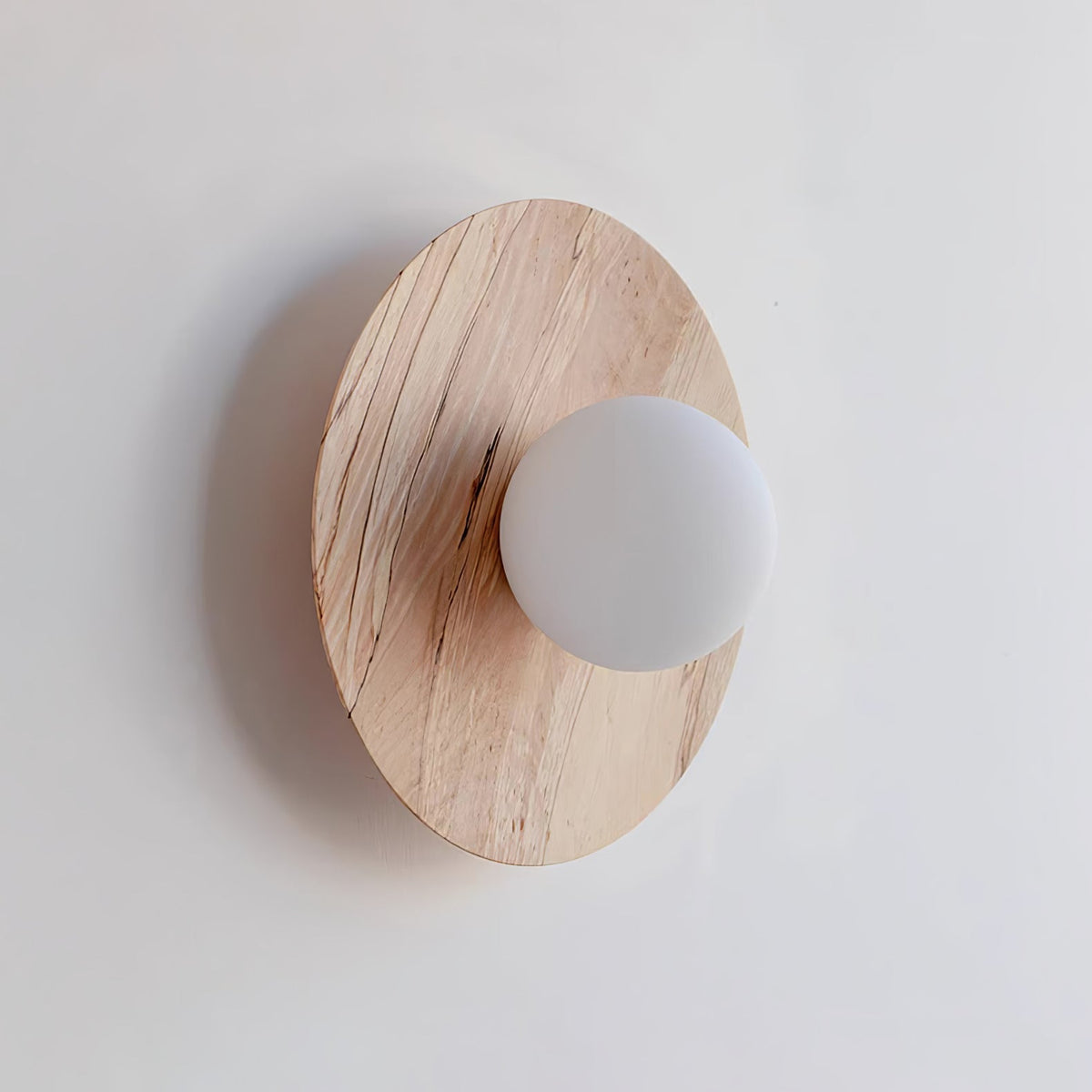 Eloza moderne minimalistisk væglampe i træ og glas