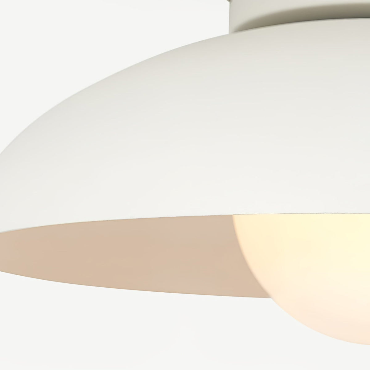 Zontes nordisk kunstnerisk kuppelloftlampe i glas