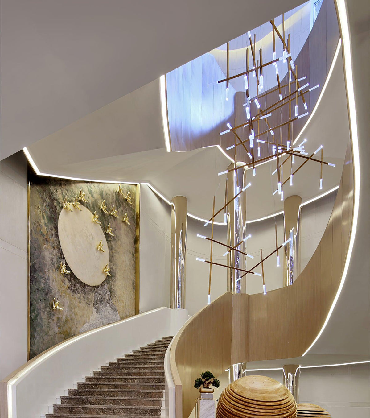 Mabel linjär modern pendellampa
