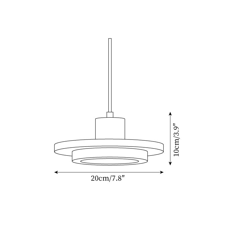 Valen LED-hengilampi úr travertíni
