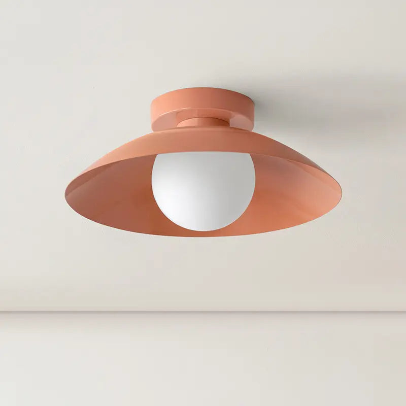 Arisha moderne loftlampe i sort, rød, pink og gul til soveværelse