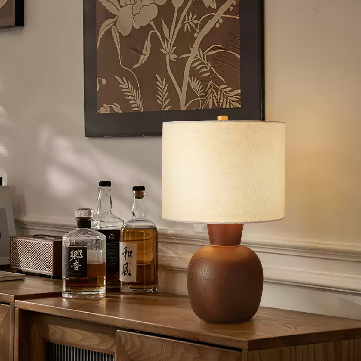 Joan minimalistisk træbordlampe