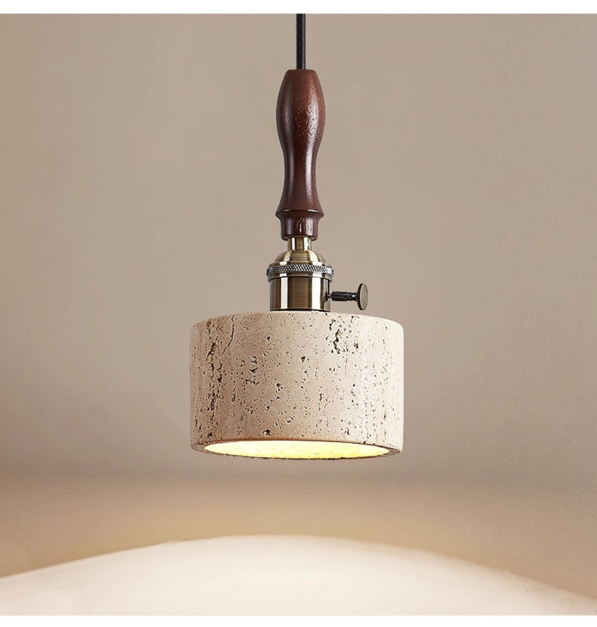 Candeeiro suspenso Bramen Heritage em pedra