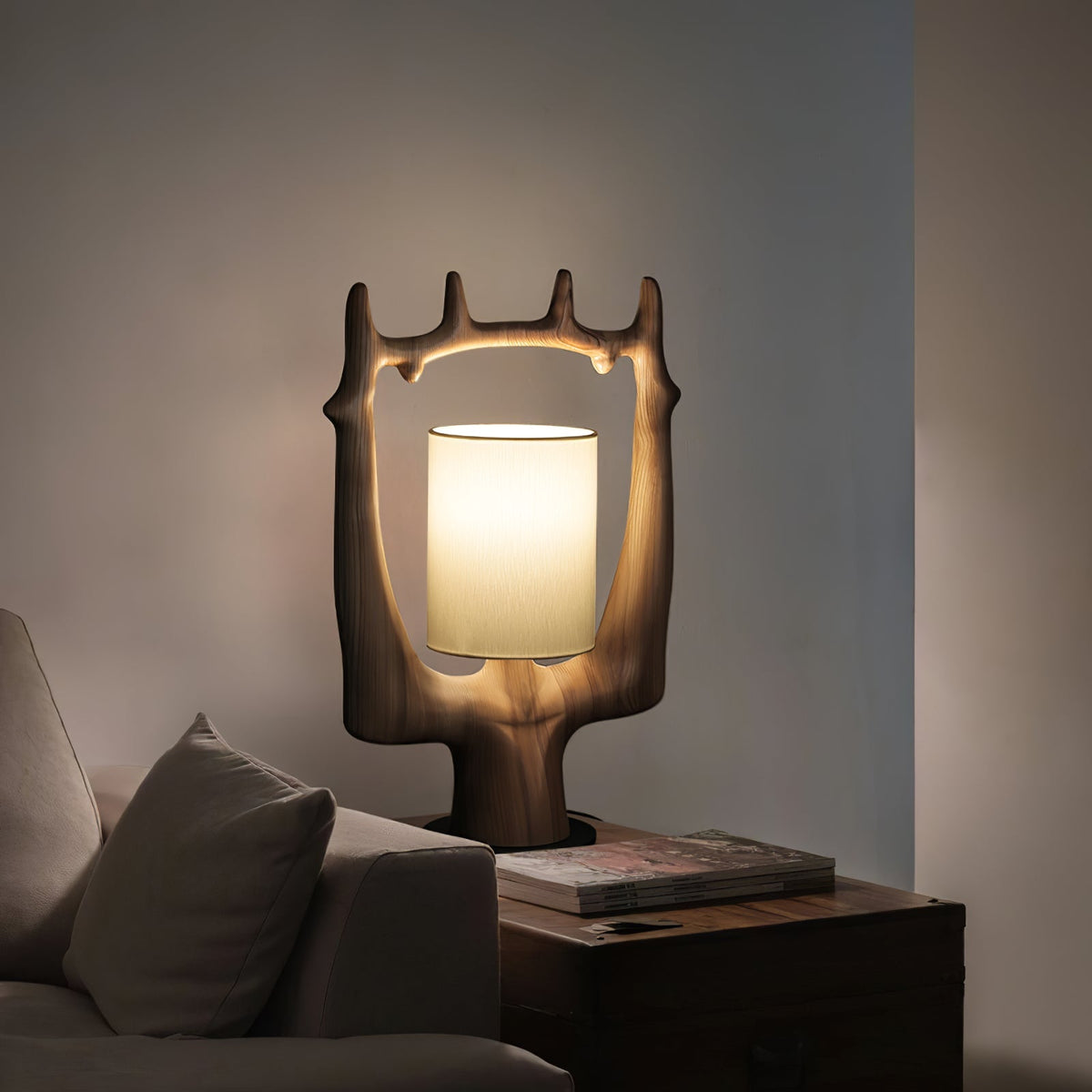 Roise naturträ bordslampa
