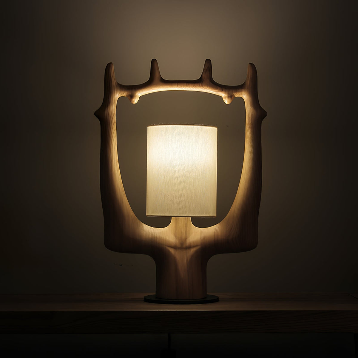 Roise naturträ bordslampa