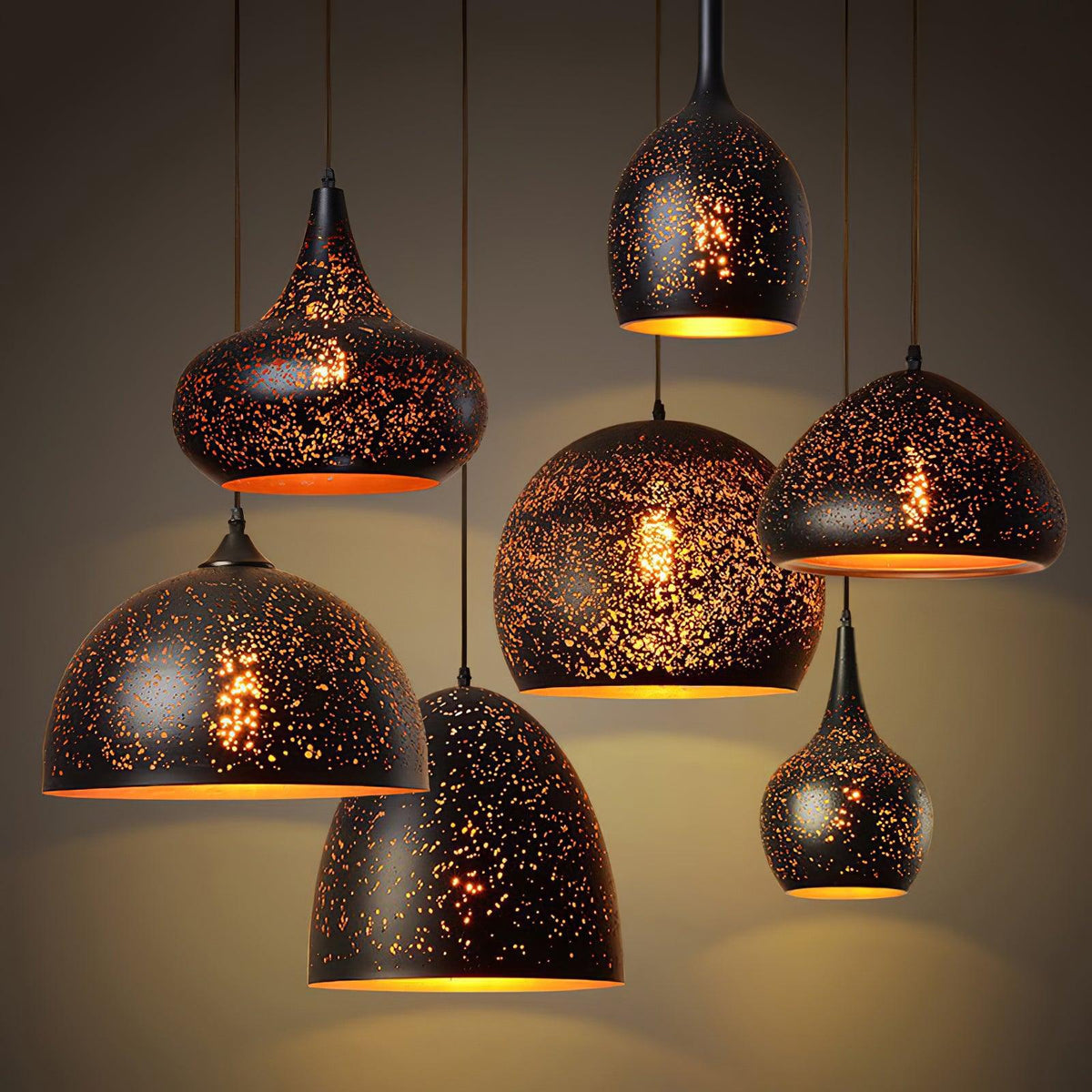 Calania Hollow-industriel pendellampe