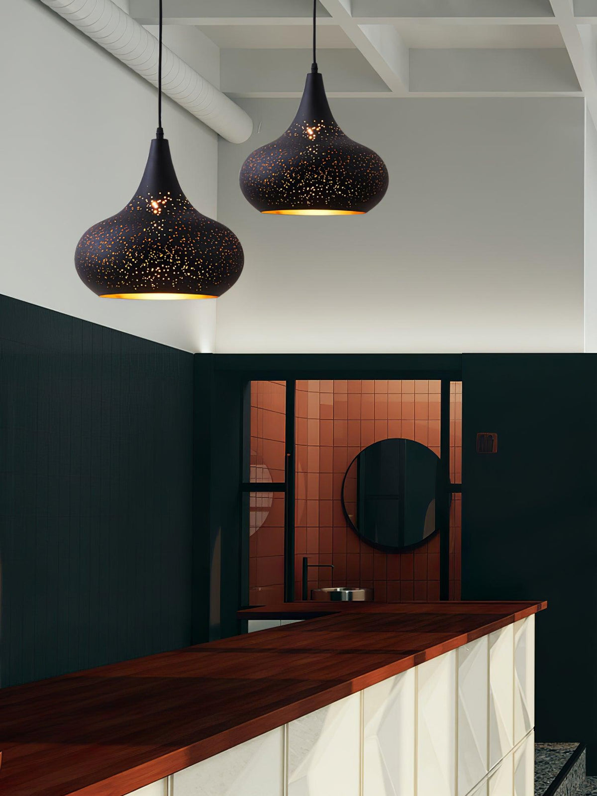 Calania Hollow-industriel pendellampe