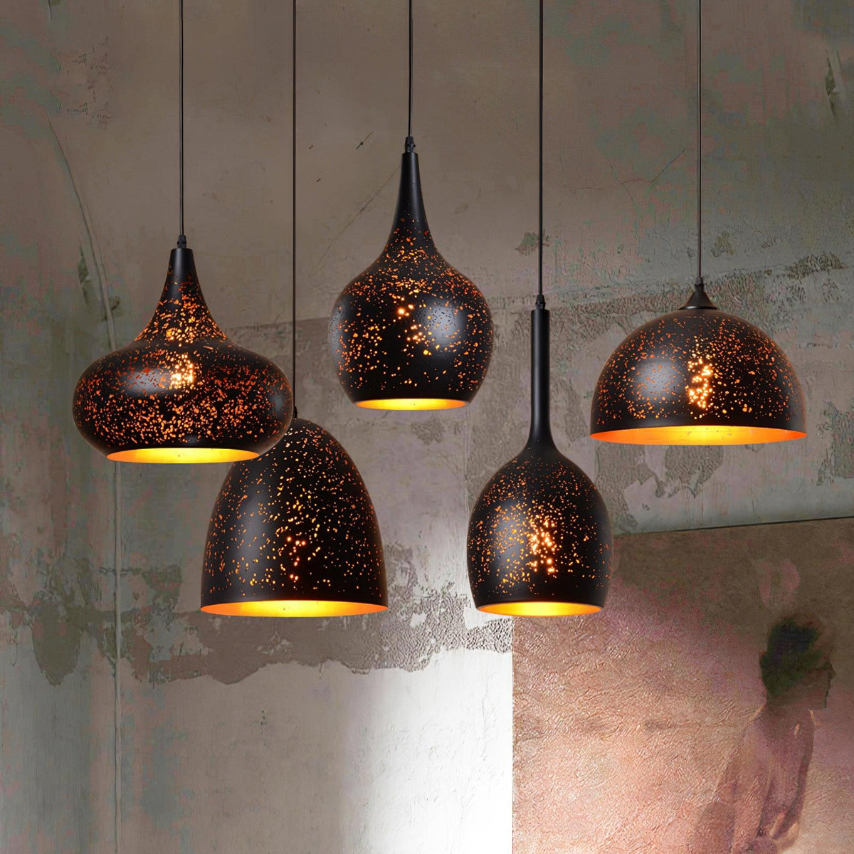 Calania Hollow-industriel pendellampe