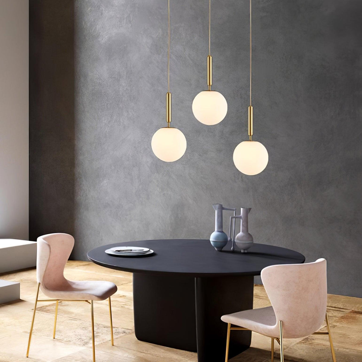 Orbita minimalistisk pendellampa i mässing
