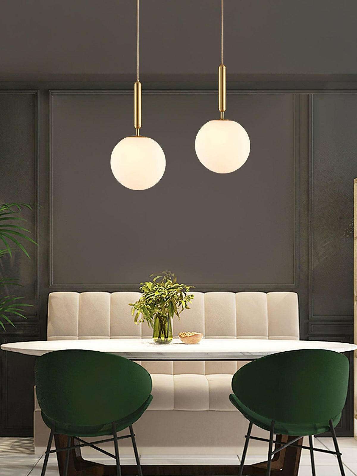Orbita minimalistisk pendellampa i mässing
