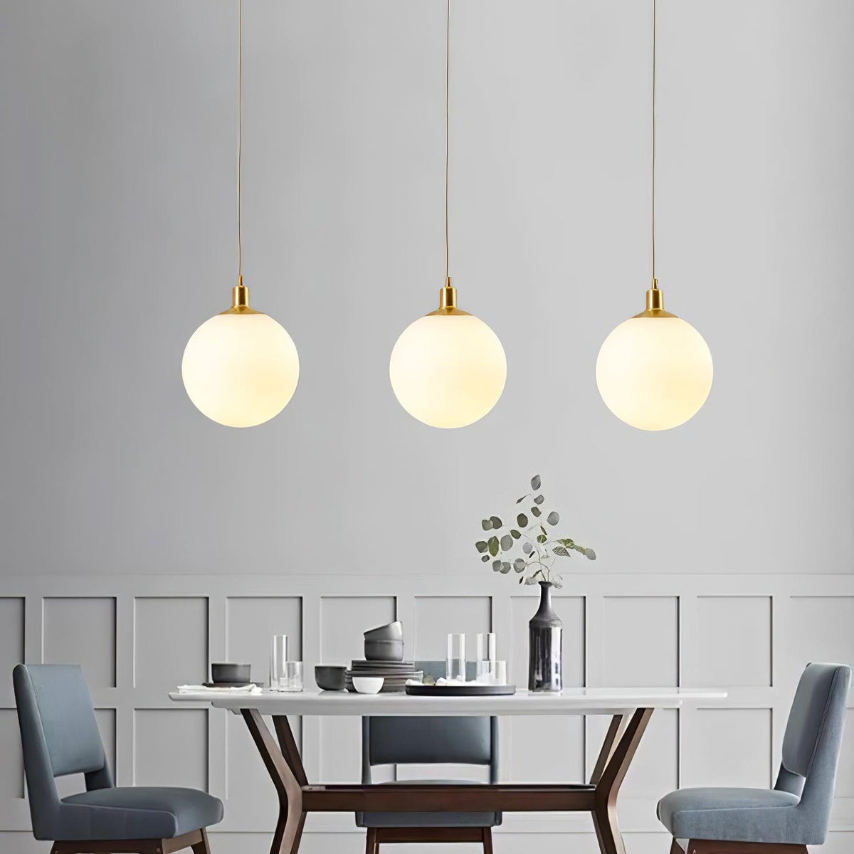 Orbita minimalistisk pendellampa i mässing