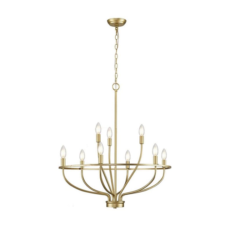 Lustre candelabro de latão dourado Aurinella