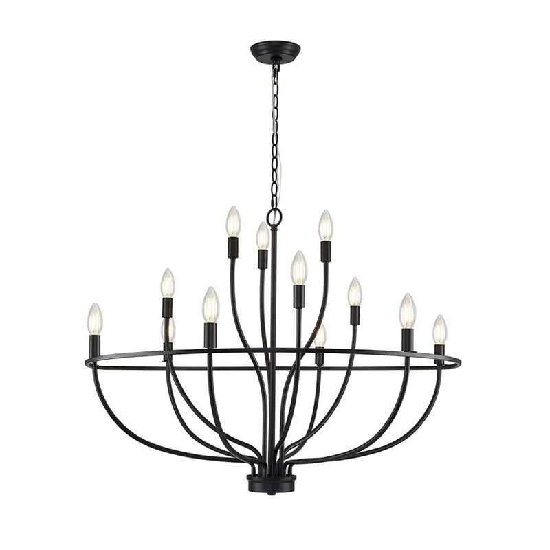 Lustre candelabro de latão dourado Aurinella