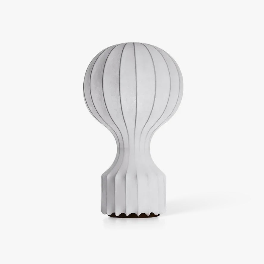Lirove skulptural bordslampa i stål
