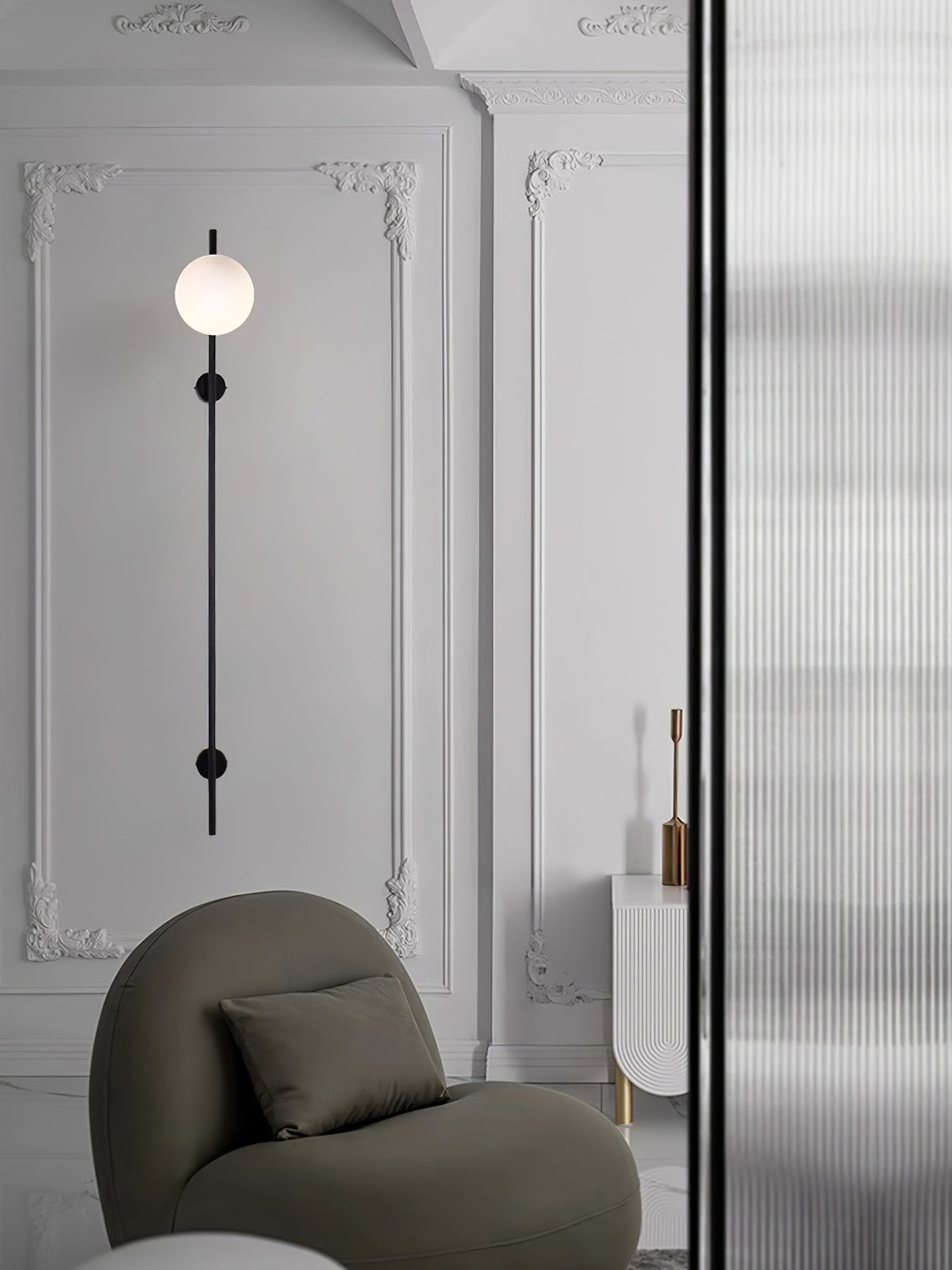 Nerylor modern minimalistisk glasvägglampa