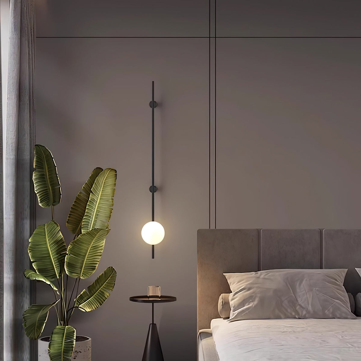 Nerylor modern minimalistisk glasvägglampa