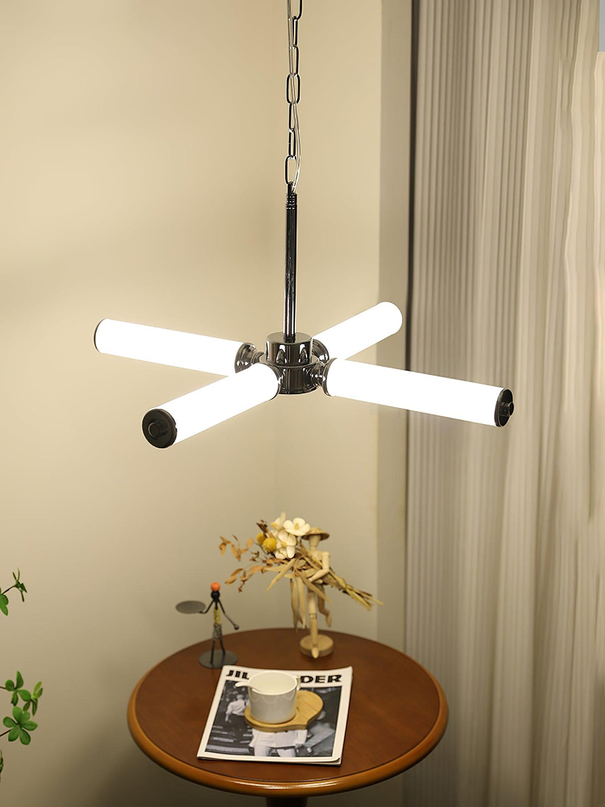 Zoliria moderne minimalistisk LED-lysekrone i glas